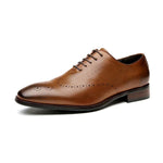 MEN'S ENGRAVED BROGUE OFFICE DERBY SHOES 50457896S