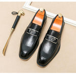 MEN'S BUSINESS FORMAL LOW CUT LEATHER SHOES 79333517YL