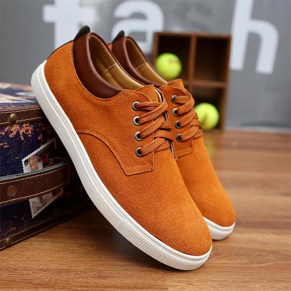 MEN'S CASUAL SUEDE LACE-UP SNEAKERS 68250767S