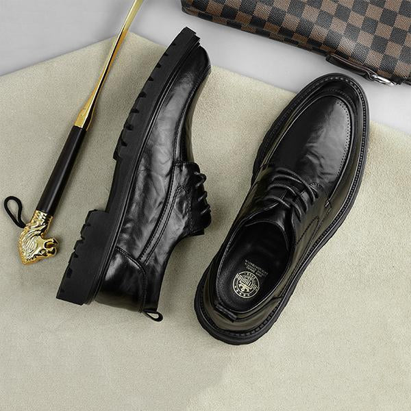 MEN'S STYLISH CASUAL LACE-UP GROOM SHOES 85351546S