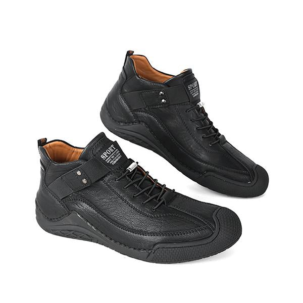 MEN'S RETRO BREATHABLE CASUAL LEATHER SHOES 06102419YL