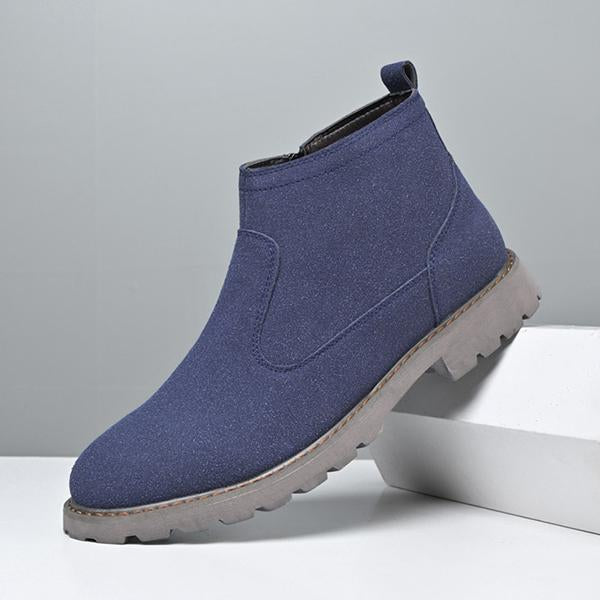 MEN'S STYLISH SUEDE HIGH TOP CHELSEA BOOTS 00719258S