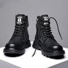 MEN'S CASUAL THICK SOLE HIGH TOP LACE UP BOOTS 46542741S