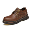 MEN'S RETRO TRENDY LACE-UP CASUAL WORK SHOES 13829634S