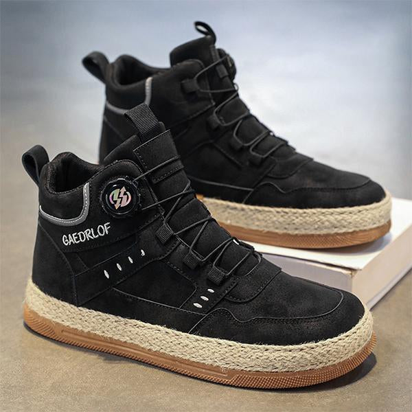 MEN'S CASUAL ESPADRILLE RETRO HIGH-TOP SPORTS SHOES 80093817S