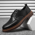 MEN'S OFFICE LACE-UP BUSINESS CASUAL LEATHER SHOES 24036746S