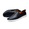 MEN'S CASUAL LOW-TOP SLIP-ON COWHIDE FLAT SHOES 97515147S