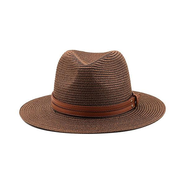 MEN'S BELT ACCESSORIES STRAW BEACH PANAMA HAT 36386586S