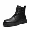 MEN'S SOLID COLOR LACE UP CASUAL BOOTS 43078093YL