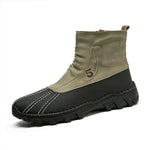 MEN'S CASUAL HIGH TOP SIDE ZIPPER COMBAT BOOTS 73373687S