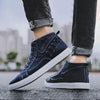 MEN'S RETRO CASUAL HIGH-TOP LACE-UP CANVAS SHOES 53276240S