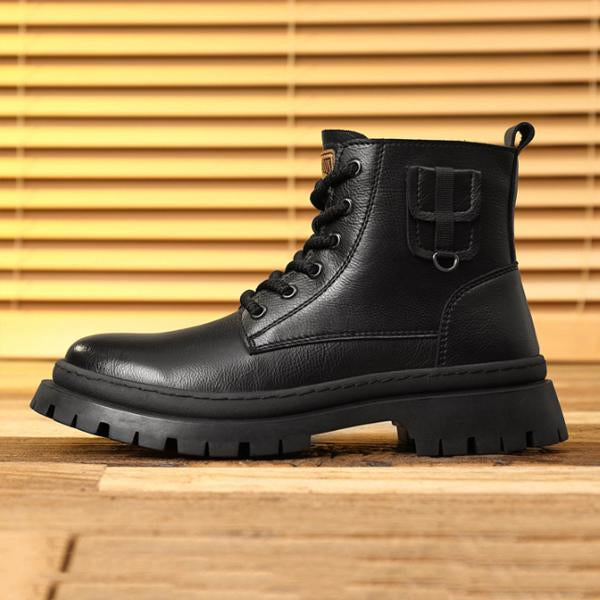 MEN'S OUTDOOR TENDON SOLE FASHION LACE-UP BOOTS 55600805S