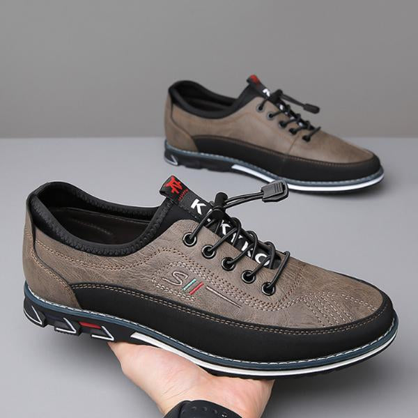 MEN'S CASUAL CONTRAST COLOR EMBROIDERY CASUAL SHOES 26654633S