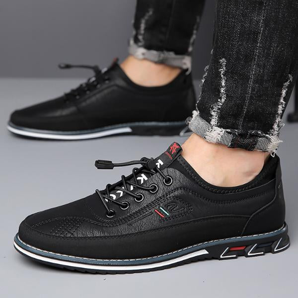 MEN'S CASUAL CONTRAST COLOR EMBROIDERY CASUAL SHOES 26654633S