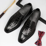 MEN'S VINTAGE WOVEN BUSINESS DRESS SHOES 29515826S