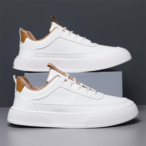 MEN'S BREATHABLE THICK SOLED LACE UP CASUAL SHOES 88015298YL