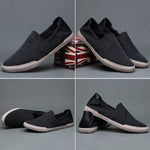 MEN'S CASUAL STITCHING CANVAS SLIP-ON SHOES 63220029S