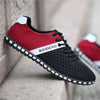 MEN'S LACE-UP MESH CONTRAST COLOR CASUAL SHOES 51544455S