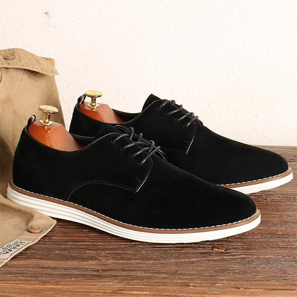 MEN'S RETRO SUEDE LACE-UP LOW-TOP SNEAKERS 54144574S