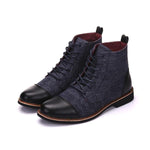 MEN'S CASUAL PATCHWORK CHUKKA BOOTS 18005540S