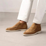 MEN'S CASUAL LIGHTWEIGHT FLAT SUEDE LOAFERS 86131946S