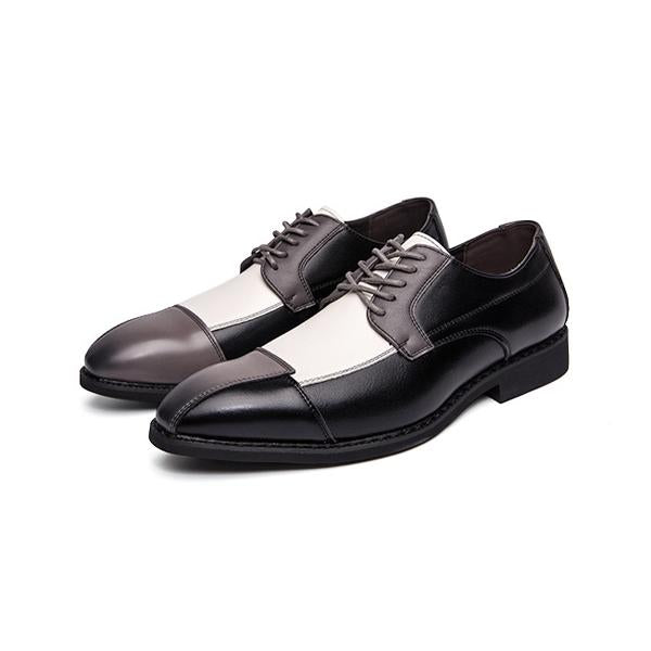 MEN'S CONTRASTING LACE-UP WEDDING SHOES 34793288S