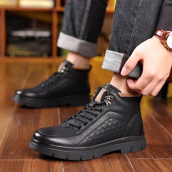 MEN'S CASUAL COTTON LINING LACE-UP BOOTS 35879340S