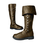 MEN'S RETRO MEDIEVAL LEATHER BOOTS 95622548YL