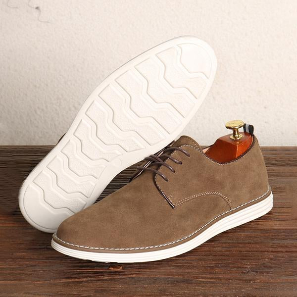 MEN'S RETRO SUEDE LACE-UP LOW-TOP SNEAKERS 54144574S