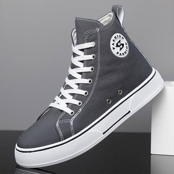 MEN'S VERSATILE CASUAL HIGH-TOP CANVAS SHOES 53949290S