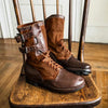 MEN'S RETRO CASUAL FLAT-SOLED SPLICING LACE-UP BOOTS 44743022S