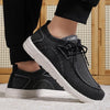 MEN'S LACE-UP COMFORTABLE MESH CASUAL SHOES 62397037S