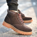 MEN'S PLUSH WEAR-RESISTANT AND NON-SLIP WORK BOOTS 21110732S