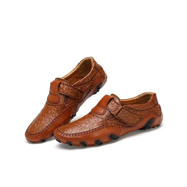 MEN'S RETRO CASUAL DRIVING LEATHER SHOES 43387541YL