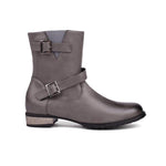 MEN'S CASUAL RETRO BUCKLE LEATHER BOOTS 45577631YL