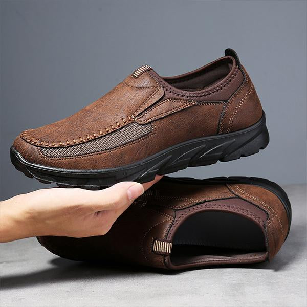 MEN'S RETRO BREATHABLE SLIP-ON CASUAL SHOES 16533125S