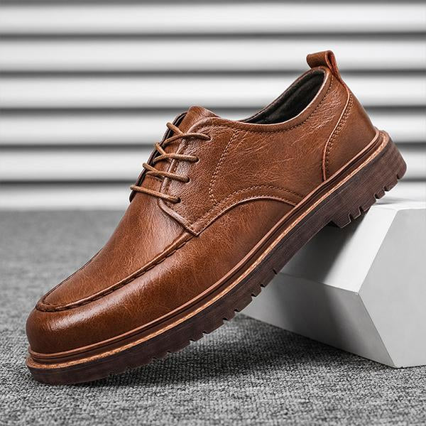 MEN'S OFFICE LACE-UP BUSINESS CASUAL LEATHER SHOES 24036746S