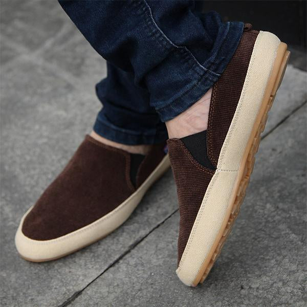 MEN'S CASUAL SOFT-SOLED LIGHTWEIGHT CANVAS SHOES 64939023S