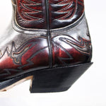 MEN'S EMBROIDERED SNAKE PRINT BLOCK HEEL WESTERN BOOTS 26509052S