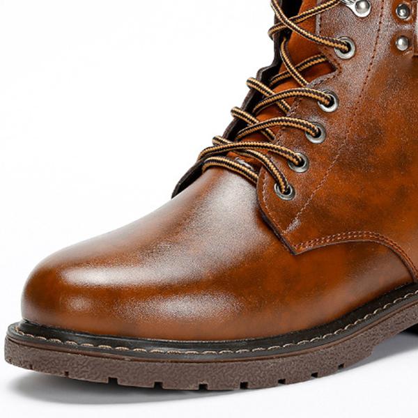 MEN'S CASUAL HIGH TOP LACE-UP BOOTS 01188754YL