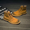 MEN'S SIDE ZIPPER HIGH TOP CASUAL LACE UP BOOTS 78695731S