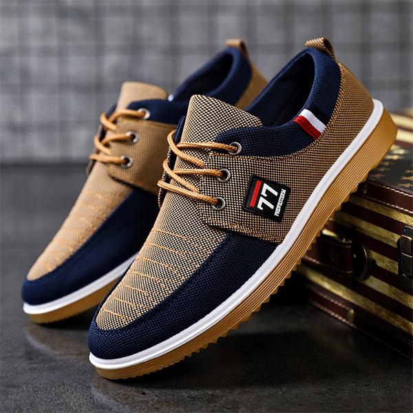 MEN'S CASUAL TENDON SOLE BREATHABLE CLOTH SHOES 46720306S