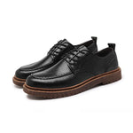 MEN'S RETRO LACE-UP WORK STYLE LEATHER SHOES 72208206S