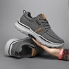 MEN'S CANVAS THICK-SOLED LACE-UP WALKING SHOES 69364242S