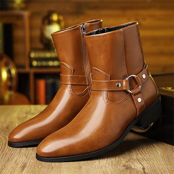 MEN'S SIDE ZIPPER RETRO BOOTS 27504379YL