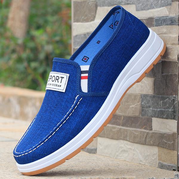 MEN'S CASUAL LIGHTWEIGHT BREATHABLE CANVAS SHOES 22708208S