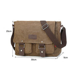 MEN'S CASUAL CANVAS LARGE CAPACITY CROSSBODY BAG 39052823S