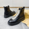 MEN'S STYLISH LACE-UP THICK-SOLED WORK STYLE BOOTS 78442838S