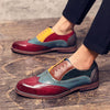 MEN'S BROGUE CONTRAST COLOR CASUAL DRESS SHOES 21646125S