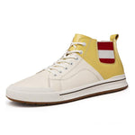 MEN'S FASHIONABLE SPLICED HIGH-TOP SNEAKERS 08126880S